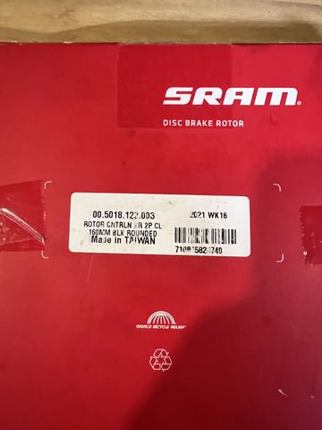 Used Sram Centerline Center Lock Brake Rotor 160mm 2021 bike — image 3 of 4