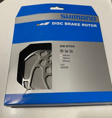 Używany Shimano Disco freno Shimano SM-RT66 6 fori 203mm bike — zdjęcie 2 z 3