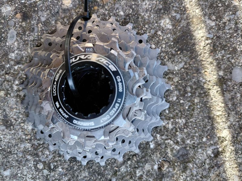 Tweedehands Shimano Dura-Ace CS-9000 11 velocità Drivetrain & Pedals