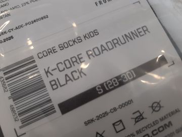 Used Siroko K-Core Roadrunner Black Cycling Socks for Kids bike — image 3 of 3