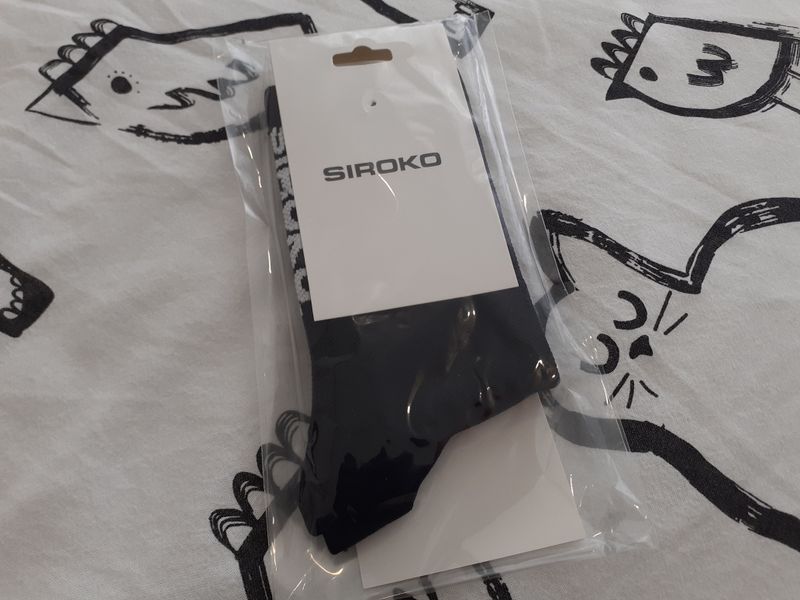 Used Siroko K-Core Roadrunner Black Cycling Socks for Kids Cycling Clothing