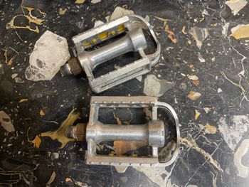 Used Sakae SP-154 Pedals 9/16" Silver Aluminum 1980 bike — image 4 of 8