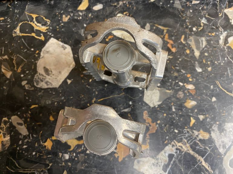 Used Sakae SP-154 Pedals 9/16" Silver Aluminum 1980 bike — image 3 of 8