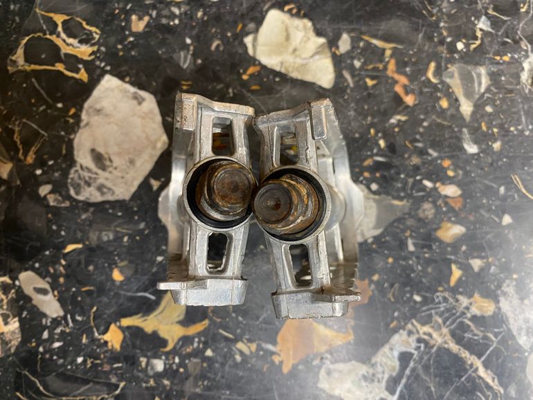 Used Sakae SP-154 Pedals 9/16" Silver Aluminum 1980 bike — image 7 of 8