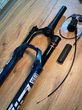 Rock Shox, SID Ultimate SL 32 110mm 2-pos TwistLoc 2P Remote Blue Crush