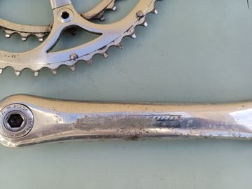 Brugt Campagnolo Record 10 Speed 175 mm 53/39T Crankset bike — billede 3 af 8