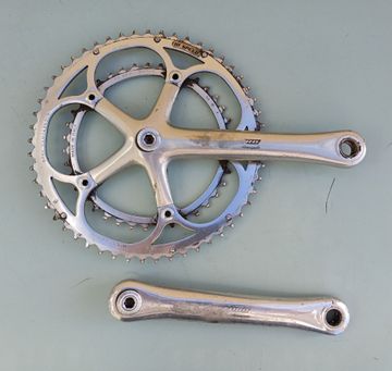 Campagnolo Record 10 Speed 175 mm 53/39T Crankset Drivetrain & Pedals usato