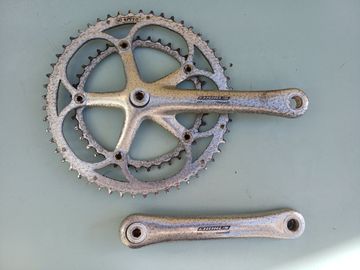 Campagnolo Chorus 10 Speed 170 mm 53/39T Crankset Drivetrain & Pedals usato