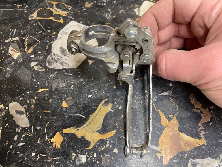 Used Shimano Altus Front Derailleur 28.6 Clamp 1978 bike — image 7 of 9