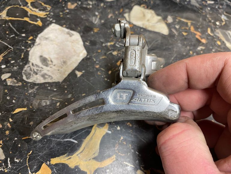 Used Shimano Altus Front Derailleur 28.6 Clamp 1978 bike — image 8 of 9
