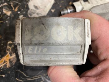 Used Look Elle Clipless Road Bicycle Pedals White and grey W/O Cleats bike — image 5 of 10
