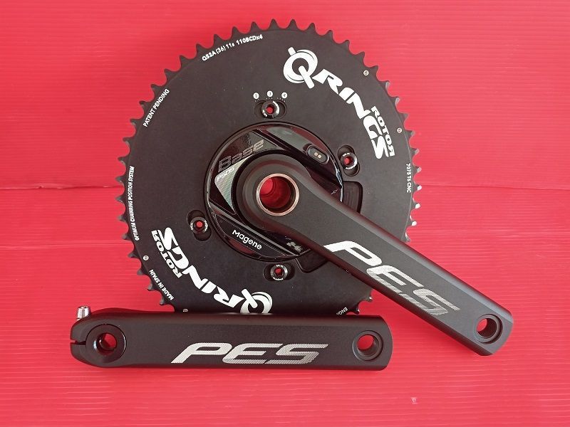 Magene PES P515 Power Meter Crankset Qrings Drivetrain & Pedals d'occasion