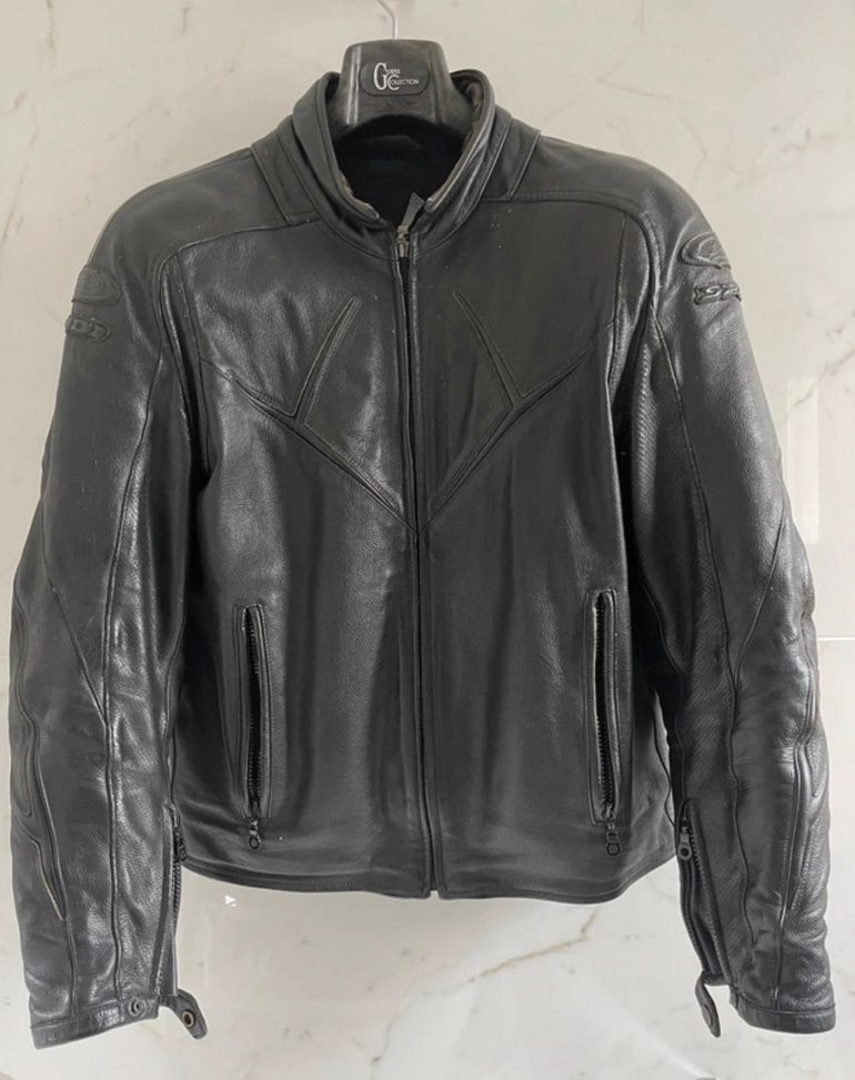 Used Spidi Giacca Moto Pelle Nera con Protezioni bike — image 1 of 8