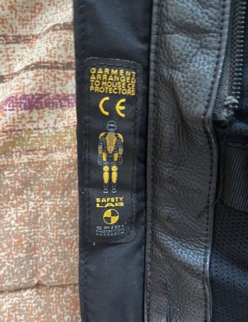 Used Spidi Giacca Moto Pelle Nera con Protezioni bike — image 5 of 8