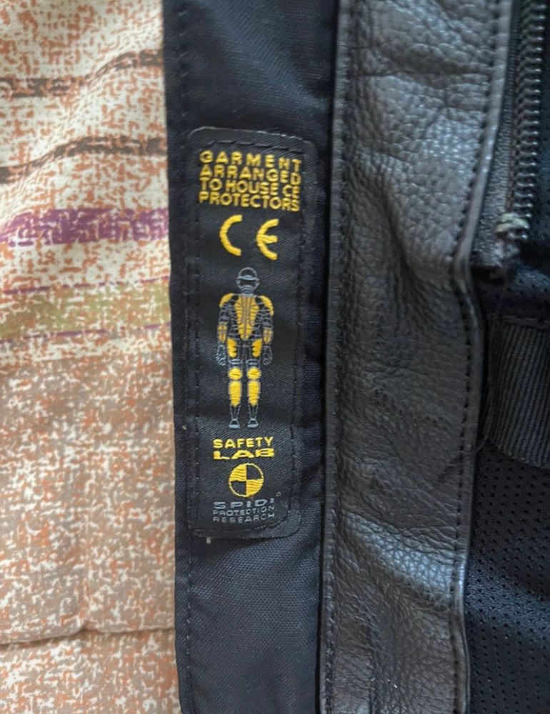 Used Spidi Giacca Moto Pelle Nera con Protezioni bike — image 5 of 8