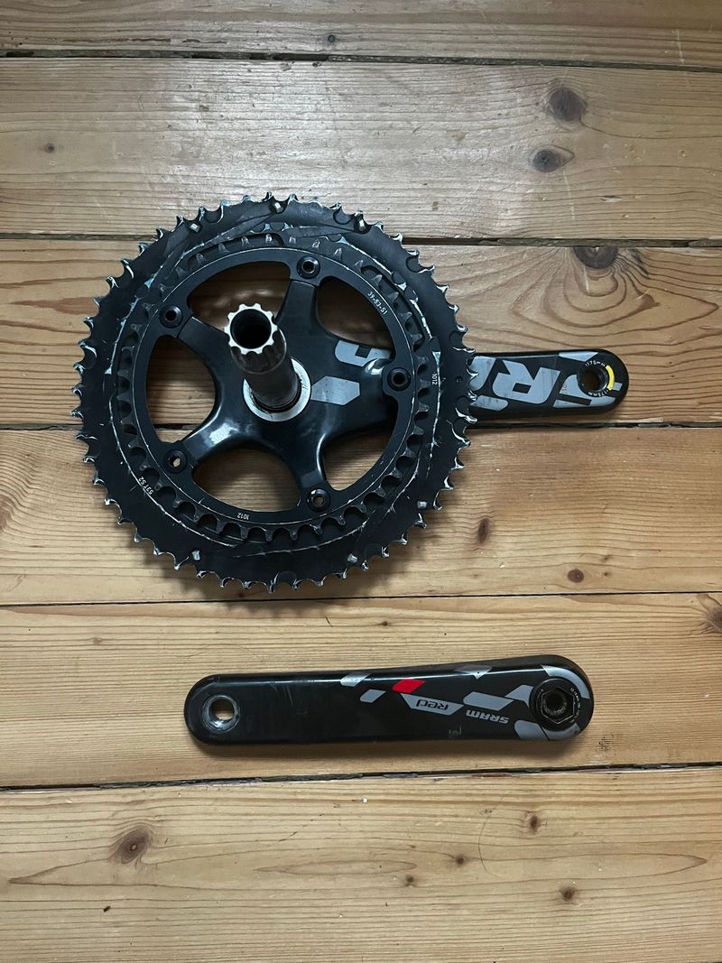 Gebrauchtes Sram RED 130 BCD 53/39 10 SPD Drivetrain & Pedals