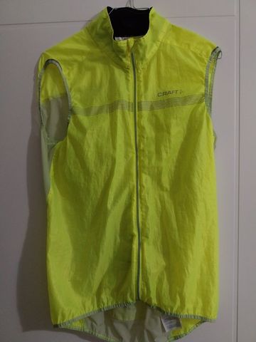 Brugt Craft Sportswear Smanicato antivento Craft tg. L Cycling Clothing