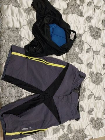 Craft Sportswear Pantaloni MTB Craft con fondello Tg. M Cycling Clothing usato