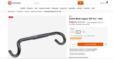 Used Most Jaguar GR Di2 Handlebar 460mm bike — image 8 of 8
