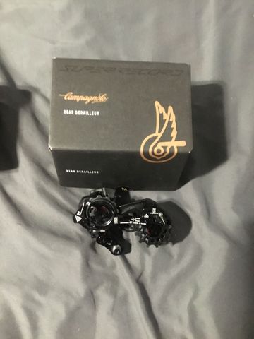 Used Campagnolo Super Record Wireless 12-Speed Rear Derailleur Drivetrain & Pedals