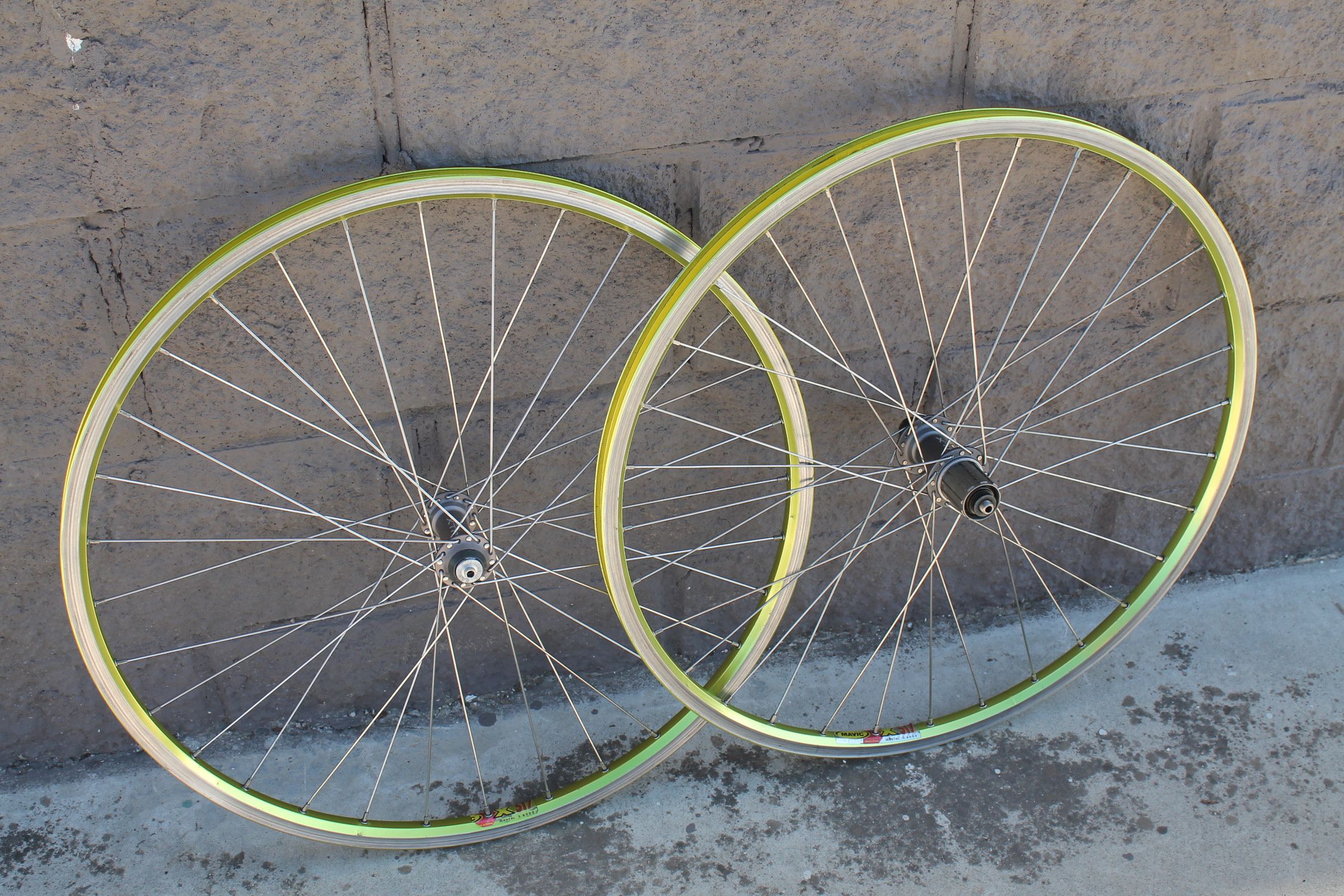 Mavic X517 SUP CITRON Wheelset Shimano XTR M950 Hubs
