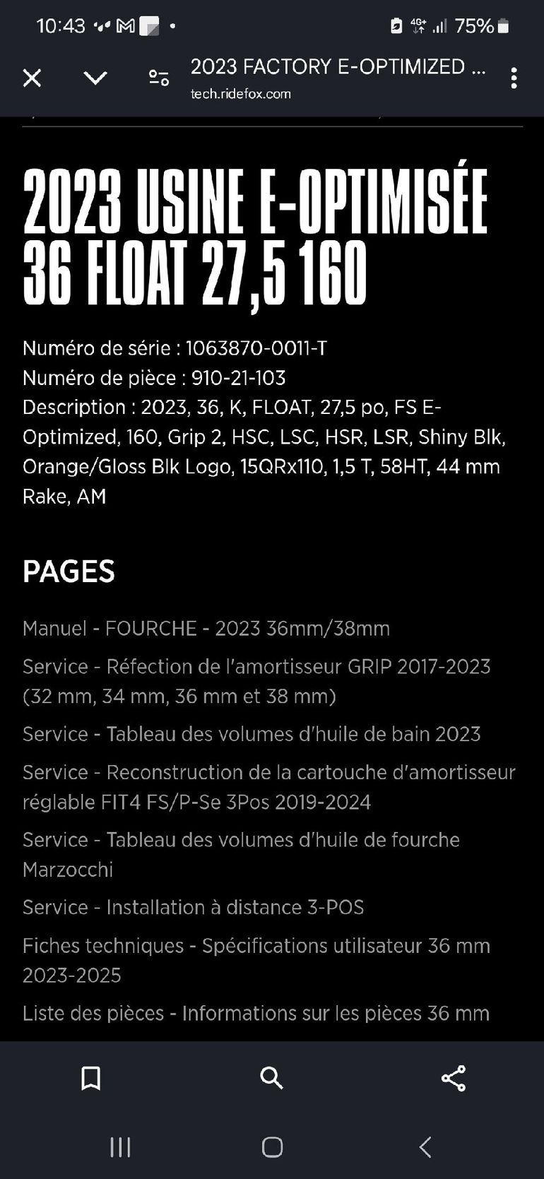 Gebrauchtes Fox 36 float 160 e.optimised 27.5 2023 bike — Bild 5 von 5