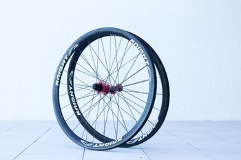 Used Knight Composites 35mm Carbon Rim Brake Wheelset bike
