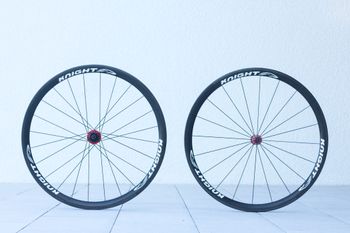 Used Knight Composites 35mm Carbon Rim Brake Wheelset bike — image 8 of 12