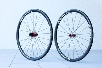 Used Knight Composites 35mm Carbon Rim Brake Wheelset bike — image 7 of 12
