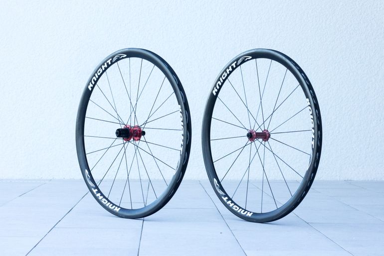 Used Knight Composites 35mm Carbon Rim Brake Wheelset bike — image 6 of 12