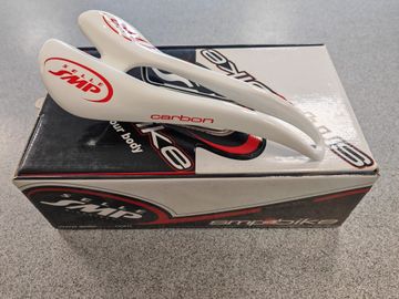 Brugt Selle Smp Carbon White Saddle Saddles & Seatposts