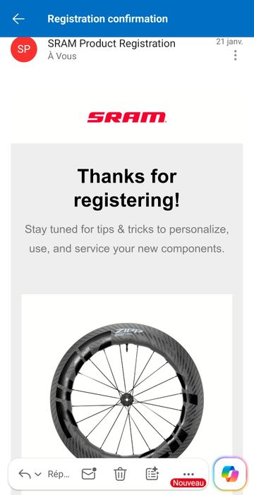 Used Zipp 858 NSW HG Rear Wheel 2025 bike — image 3 of 3