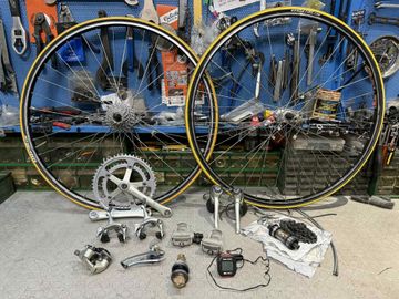 Brugt Shimano 105 serie 1056. 8 speed. 1992 Groupset