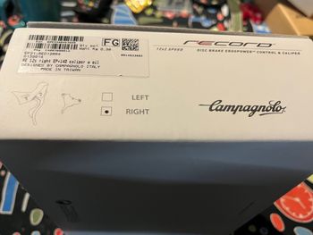 Used Campagnolo Record Disc 12V Right Shifter bike — image 7 of 7