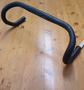 Brugt Deda Elementi Nera 43 Manubrio Alluminio Piega Curva 2B Cockpit