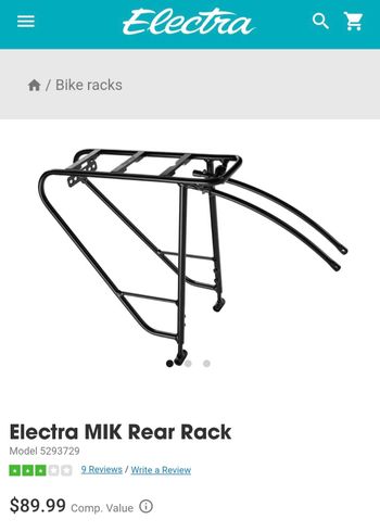 Used Electra Rear Rack 2023 bike — image 3 of 4