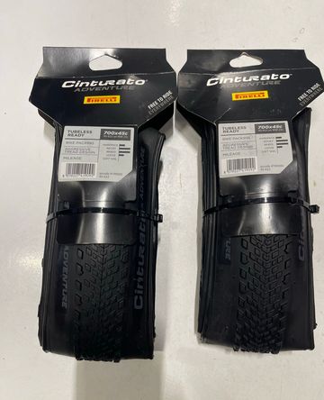 Used Pirelli Coppia Copertone Pirelli Cinturato Adventure 700x45c Tyres & Tubes
