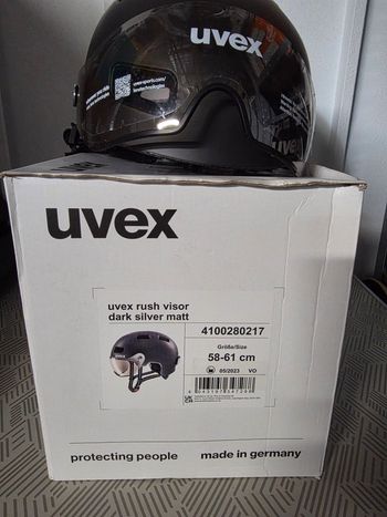 Uvex, Rush Visor Helmet Dark Silver Matt 58-61 cm