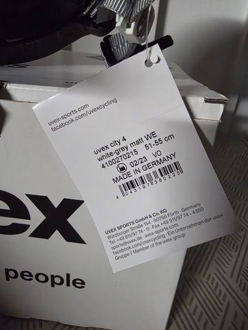 Gebrauchtes Uvex City 4 Helmet White-Grey Matt Women’s Edition 51-55 cm bike — Bild 2 von 5