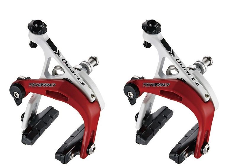 Used Tektro R741 White-red Brakeset bike — image 2 of 2