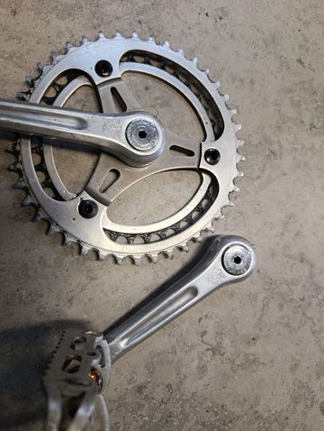 Gebrauchtes 1980 Vintage Children Road Bike Crankset Drivetrain & Pedals