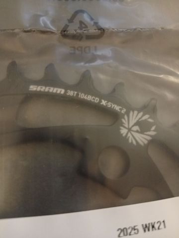 Sram X-sync II 38t Giro bulloni 104mm bike usato — immagine 3 di 6