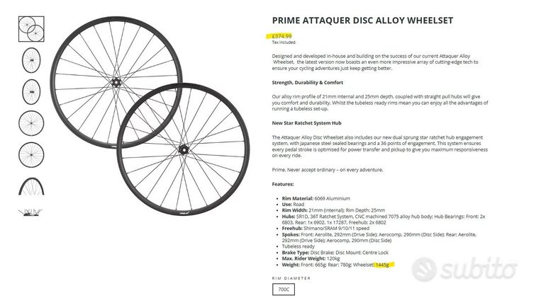 Used Prime Attaquer Disc V2 bike — image 1 of 6