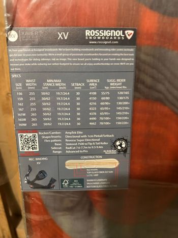 Used 2024 Rossignol XV Wide 165 bike — image 4 of 4