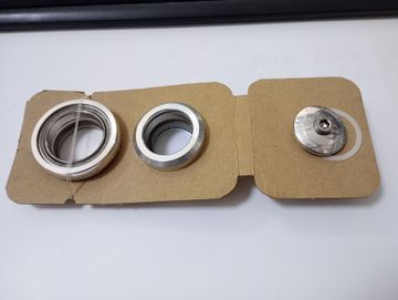 Used Chris King Inset 8 Silver Headset Cockpit