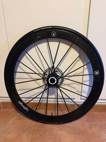 Lightweight Meilenstein Carbon 50mm Tubular Wheelset 2021 bike d'occasion — image 7 sur 19