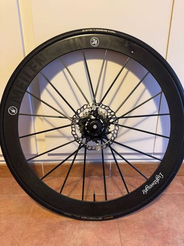 Lightweight Meilenstein Carbon 50mm Tubular Wheelset 2021 bike d'occasion — image 18 sur 19