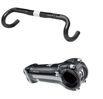 3T ARX LTD Carbon Stem + Ergonova Team Carbon Handlebar Cockpit de segunda mano