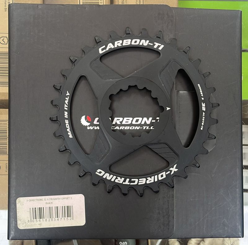 Brugt Carbon-Ti PLATO REDONDO MTB OFFSET 3MM 32 DIENTES 1X Drivetrain & Pedals