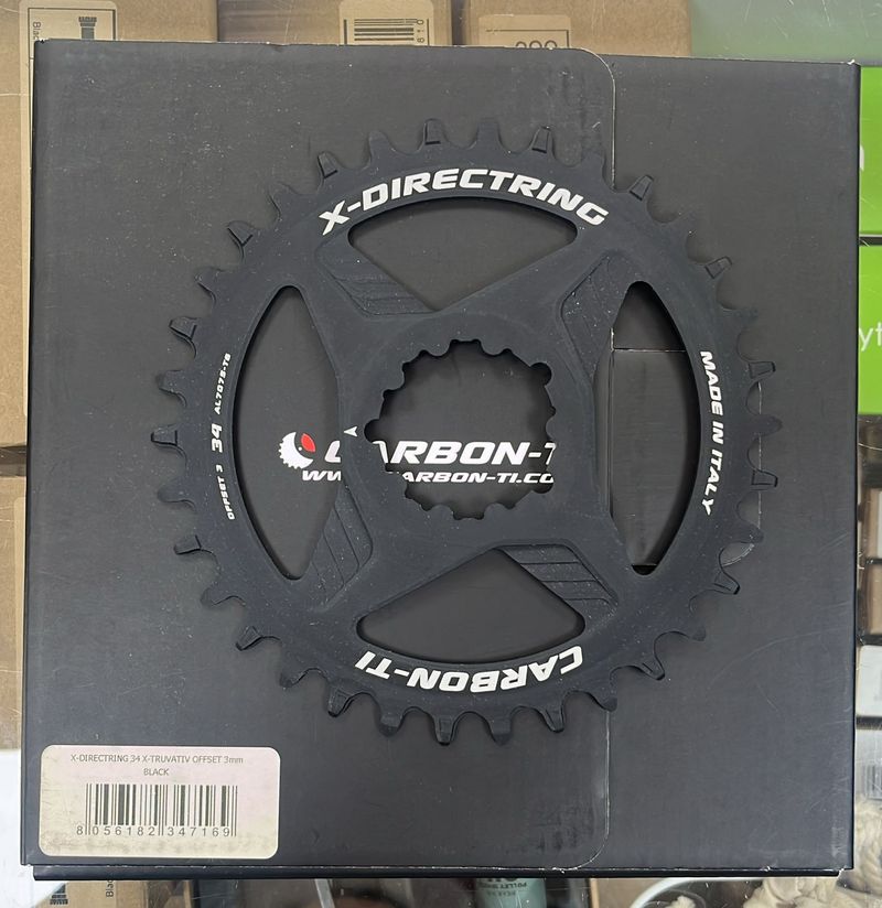 Brugt Truvativ Redondo MTB Offset 3mm 34 dientes 1X Drivetrain & Pedals